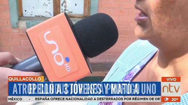 En Quillacollo, conductor se dio a la fuga tras atropellar a tres jóvenes, uno murió