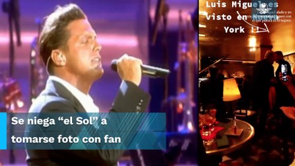 Luis Miguel le hace el feo a un fan; no quiso tomarse foto con él