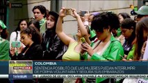 Mujeres colombianas conmemoran primer año de la despenalización del aborto
