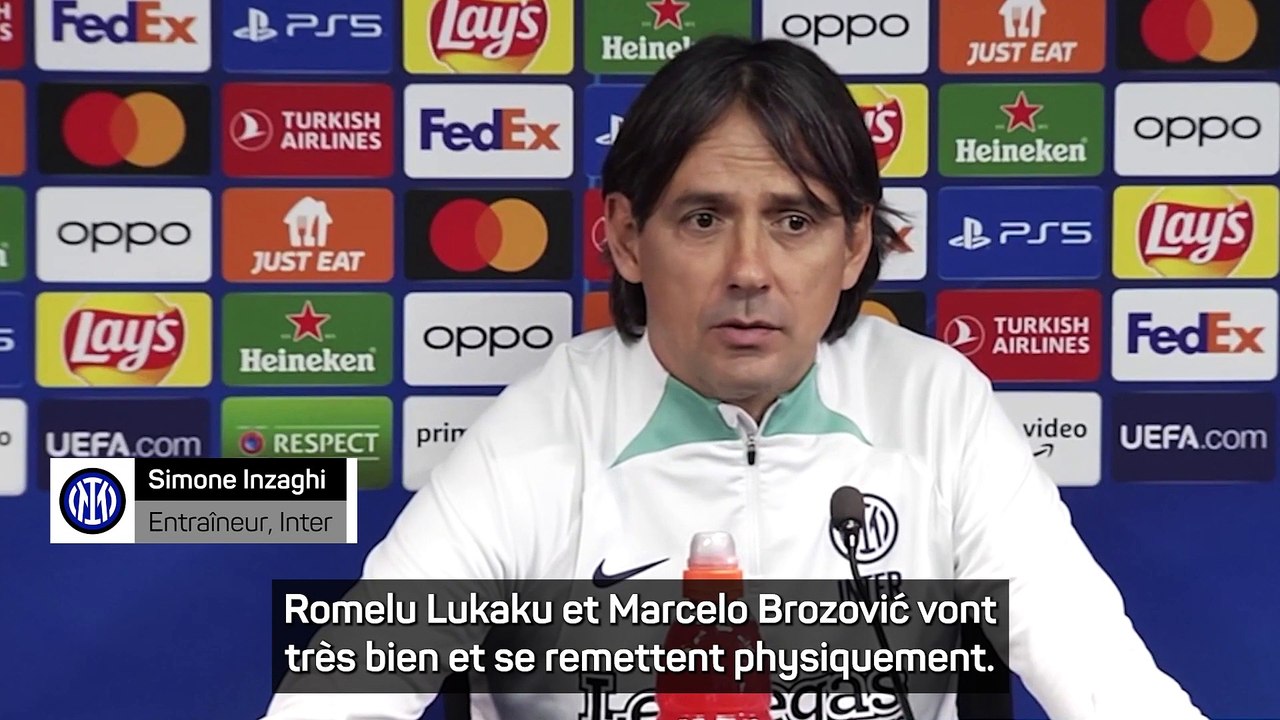 Inzaghi : “Lukaku et Brozović vont très bien”