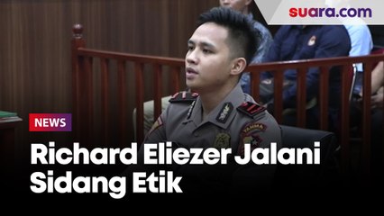 Richard Eliezer Jalani Sidang Etik Pembunuhan Yosua di Mabes Polri, Kebayoran Baru, Jakarta Selatan