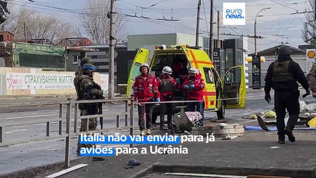 Georgia Meloni reitera apoio de Itália à Ucrânia em visita a Kiev