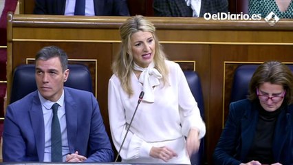 Yolanda Díaz, a Vox: “Lo que quieren para los jóvenes es que trabajen sin cobrar ni cotizar”