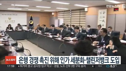 은행 경쟁 촉진 위해 인가 세분화·챌린저뱅크 도입