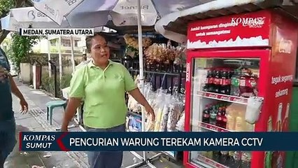 Aksi Pemuda Curi Uang dan Rokok Di Warung Terekam CCTV