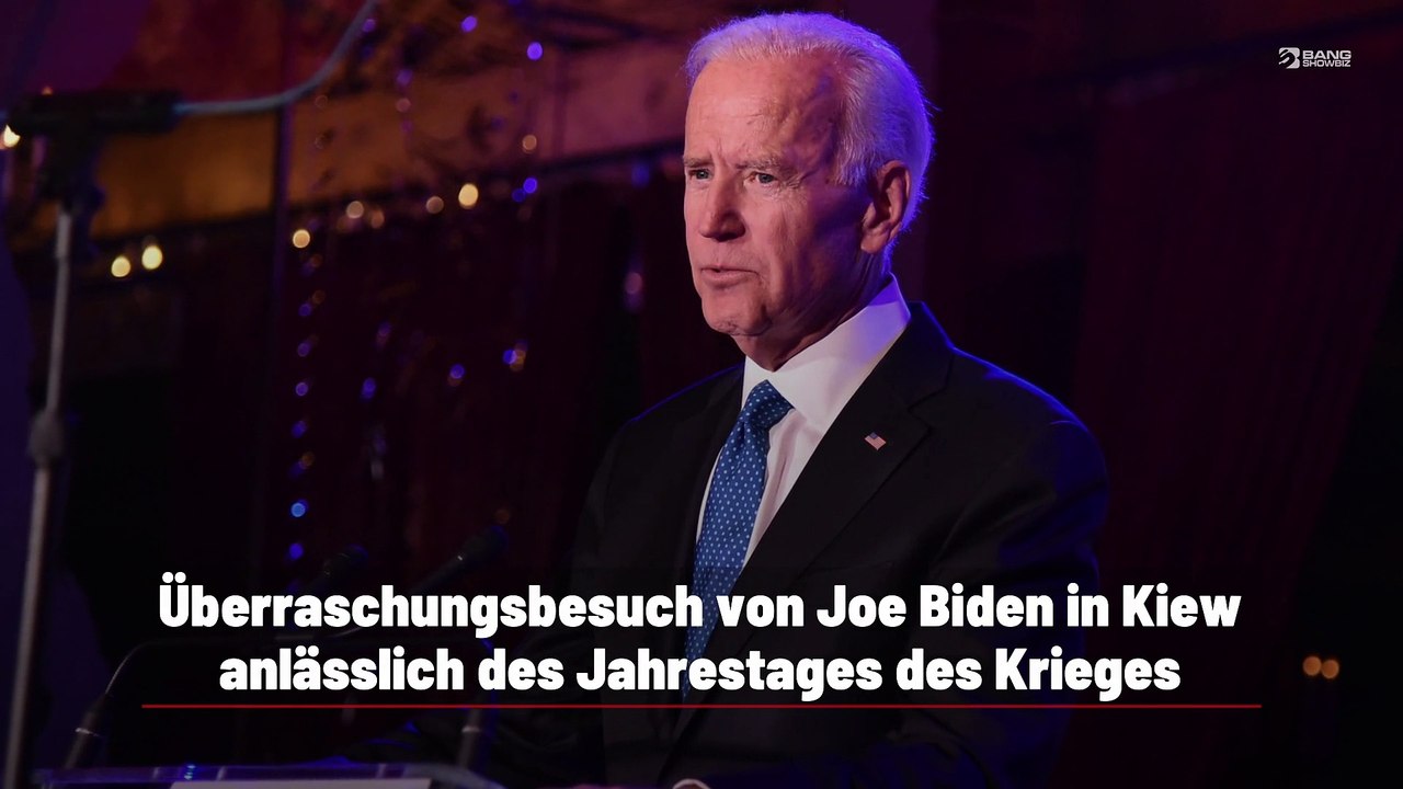 Überraschungsbesuch von Joe Biden in Kiew anlässlich des Jahrestages des Krieges
