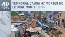 Litoral norte de SP tem 1730 desalojados e 766 desabrigados após chuvas