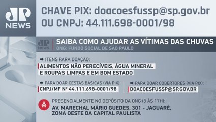 Jovem Pan apoia campanhas de doações para famílias vítimas das chuvas no litoral de SP