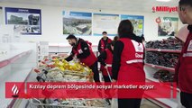 Kızılay, deprem bölgesindeki şehirlerde ücretsiz marketler açıyor