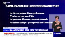 Michel, ancien élève du lycée Saint-Thomas d'Aquin où une professeure a été poignardée: 