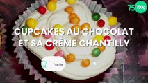 Cupcakes au chocolat et sa crème chantilly