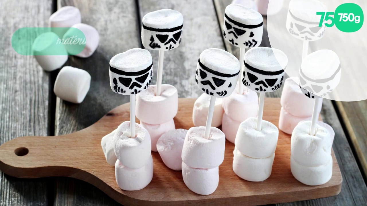 Brochettes de chamallows Stormtrooper Star Wars