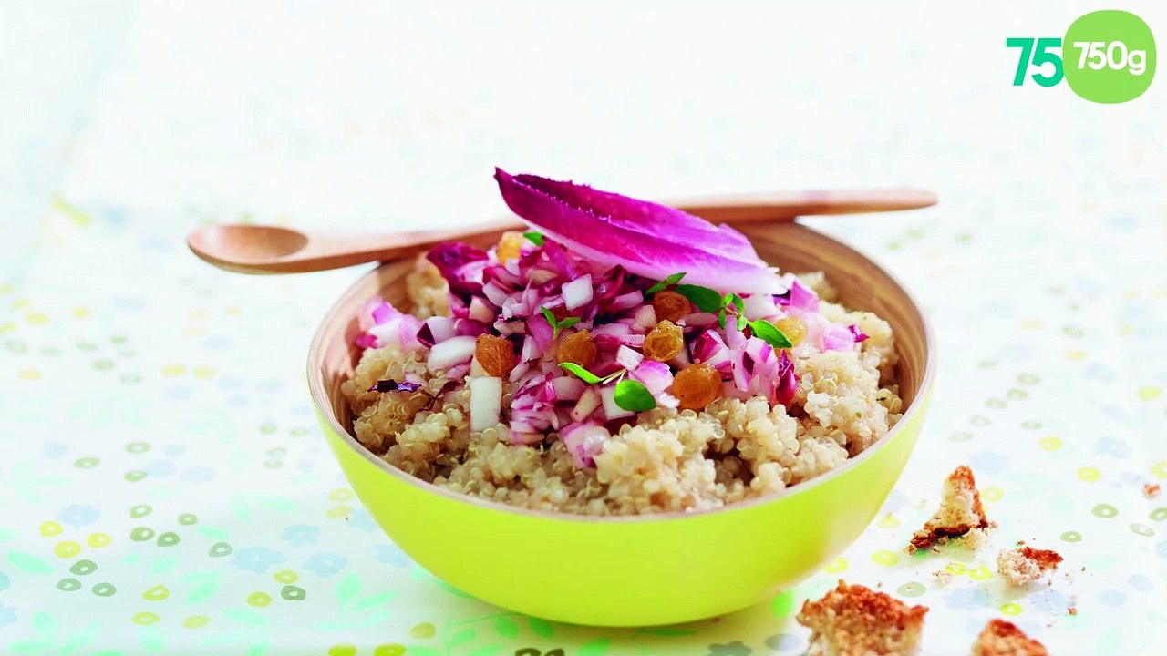 Salade d’Endives, quinoa et raisins secs