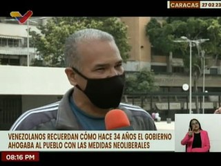 Venezolanos recuerdan los sucesos del Caracazo de 1989 como el fin de una era neoliberal