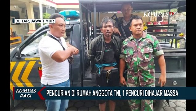 Kepergok! Pencuri Rumah TNI di Blitar Dihajar Massa Hingga Babak Belur
