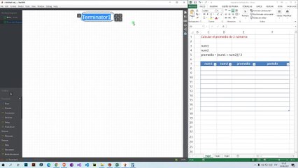 Diagrama de Flujo: Calcular el promedio de dos números