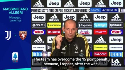 We have overcome the 15 point penalty - Allegri