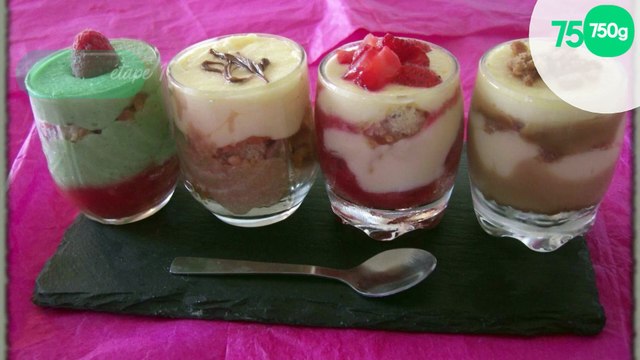 Farandole de verrines de tiramisu