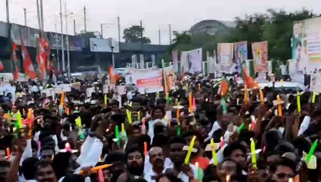 सेना के जवान की हत्या के विरोध में भाजपा ने निकाला कैंडल मार्च