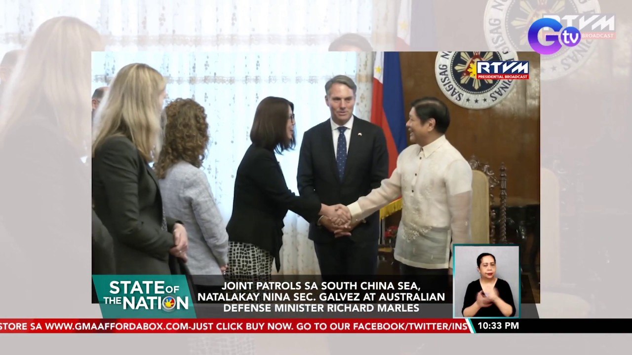 Joint patrols sa South China Sea, natalakay nina Sec. Galvez at Australian Defense Minister Richard Marles | SONA
