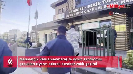 Mehmetçik’ten down sendromlu çocuklara özel ilgi