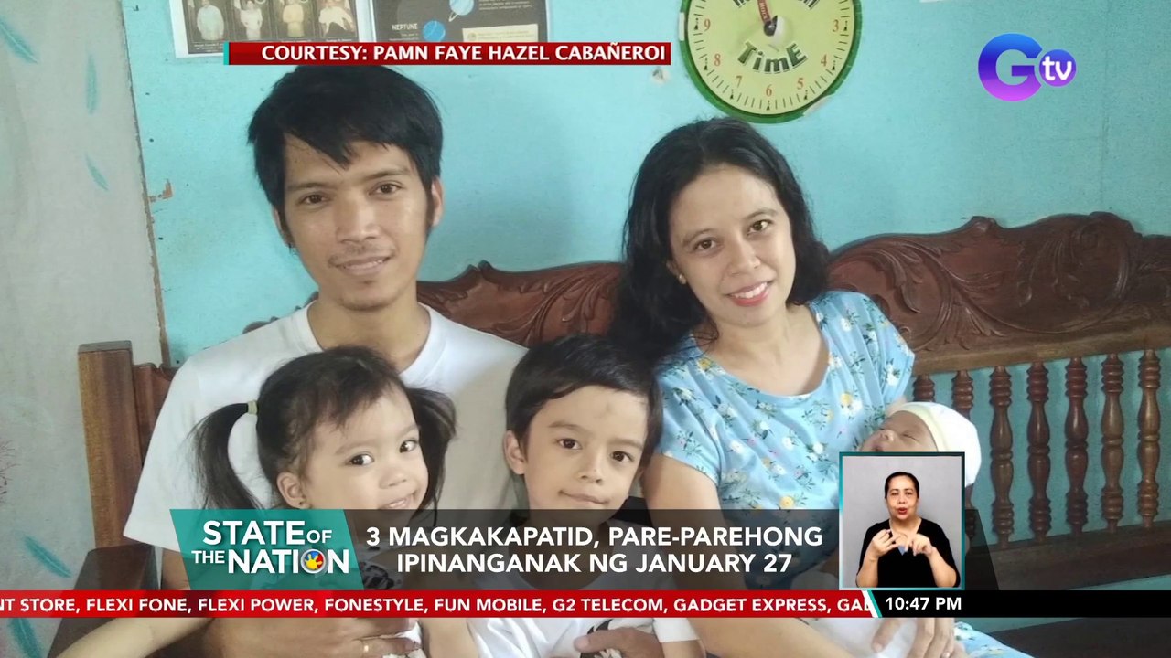 3 magkakapatid, pare-parehong ipinanganak ng January 27 | SONA