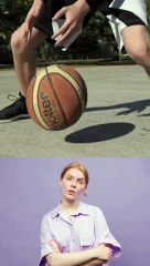 Basketball  Player Dribbling Ball