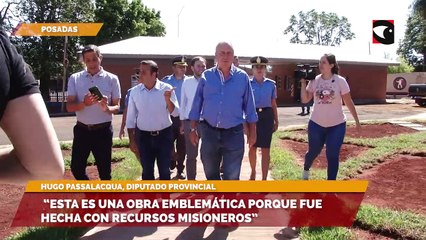 Passalacqua afirmó que la obra en la Universidad del Servicio Penitenciario, “fue hecha con recursos misioneros”
