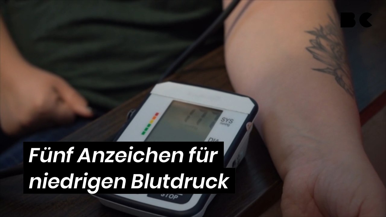 Fünf Anzeichen für niedrigen Blutdruck