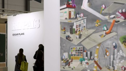 Las obras de Edgar Plans en el stand de El País en ARCO