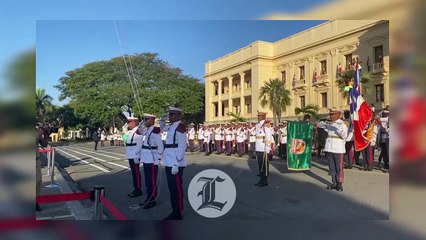 REALIZAN HOMENAJE A LA BANDERA NACIONAL EN LA CASA DE GOBIERNO; LUIS ABINADER NO ASISTE