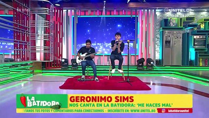 Gerónimo Sims reveló en La Batidora que grabará en Tarija su próximo videoclip