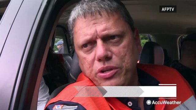 Rescue workers search for landslide survivors in Brazil