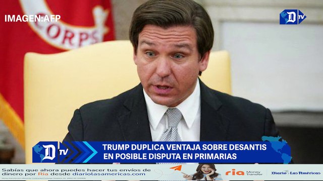 Trump duplica ventaja sobre DeSantis en posible disputa en primarias | El Diario en 90 segundos