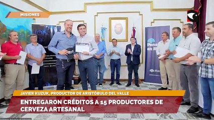 Entregaron créditos a 15 productores de cerveza artesanal
