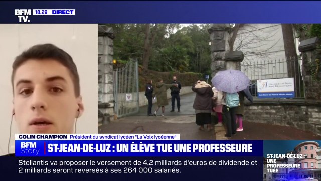 Enseignante mortellement poignardée: Les réactions d'extrême droite sont vraiment indignes selon Colin Champion du syndicat La Voix Lycéenne