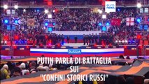 Migliaia di patrioti russi per Putin allo stadio Lushniki