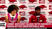 Hogs' Anthony Black, Davonte Davis on LSU Win