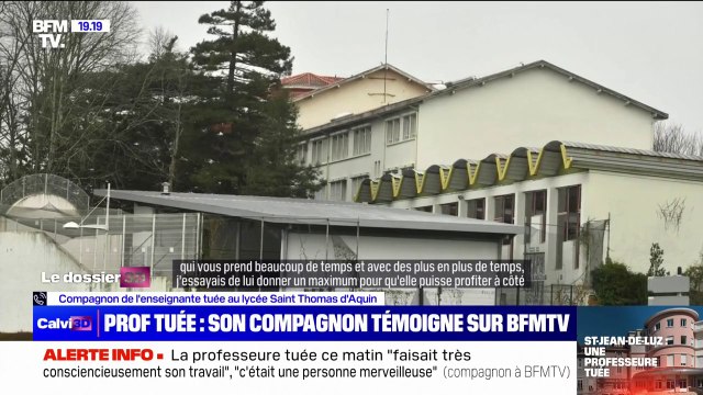 Elle était aimée de tous , confie le compagnon de l'enseignante mortellement poignardée