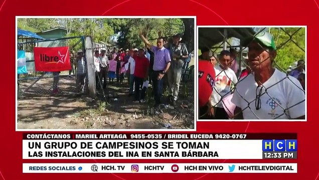 ¡En diversos departamentos, campesinos se toman oficinas del Instituto Nacional Agrario 'INA'!