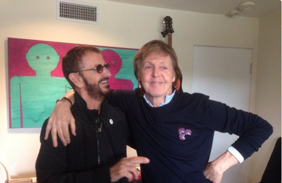 Sir Paul McCartney y Sir Ringo Starr, graban partes para el próximo álbum de los Rolling
