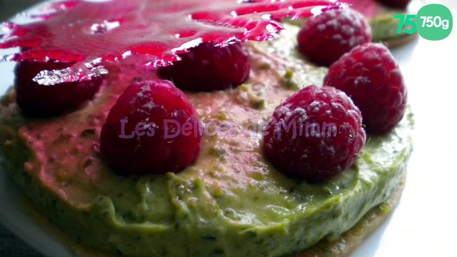 Croustillant framboises et pistaches