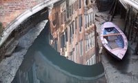 Los canales de Venecia se quedan sin agua debido a una fuerte sequía que preocupa a los ciudadanos