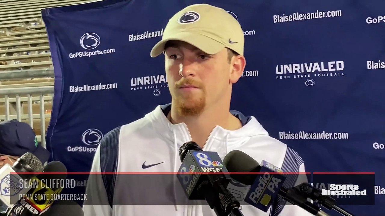 Penn State quarterback Sean Clifford on his confidence level after