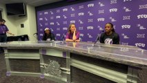 WATCH! TCU WBB Head Coach Raegan Pebley, Players Tomi Taiwo and Lucy Ibeh Speak to the Media Following Loss to WVU