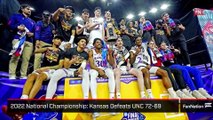 2022 Men's College Basketball National Championship Kansas Defeats UNC