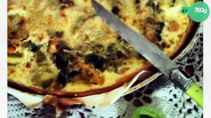 Tarte Poireaux et écrevisses