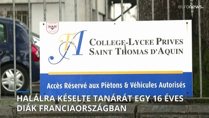 Halálra késelte tanárát egy 16 éves diák egy francia iskolában