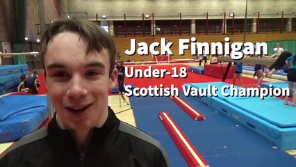 Inverness Gymnastics Club athlete Jack Finnigan becomes Scottish Under-18 Vault Champion.
