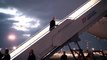 Joe Biden stumbles up steps of Air Force 1 in Poland